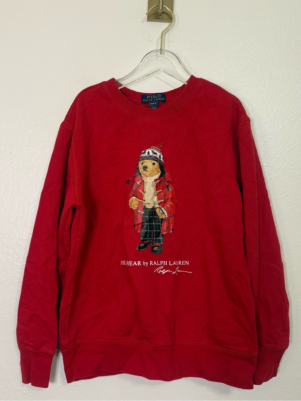 polo ralph lauren boys Polo Bear Fleece Sweatshirt